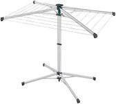 Leifheit Umbrella Stand Dryer LinoPop-Up 140 umbrella clothesline, free-standing outdoor clothesline for gardens and campsites, outdoor washing line