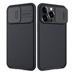 Nillkin Rubber Compatible for iPhone 13 Pro Case 2021, Camshield Pro Series Case with Slide Camera Cover, Slim Case for iPhone 13 Pro 5G Cover 6.1" - Black