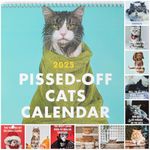 Funny Pissed Off Cat Calendar 2025 Canada, 12 Monthly Wall Calendar Planner, Sassy Holiday Gift for Cat lovers, Funny Cats Quotes Wall Calendars Canada, 12 Month Planner Present for Christmas