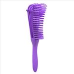 Alexvyan Detangling Brush Multifunctional Octopus Hair Comb Scalp Massager for Natural Hair for Women Afro Textured 3a to 4c Kinky Wavy Curly Coily Thick Long Hair (Purple)