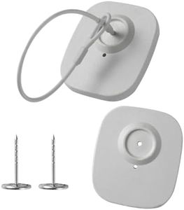 250Pcs 8.2Mhz RF Security Clothing Tags Grey Retails EAS Clothes Tag with 250 Pins and 100 Lanyards