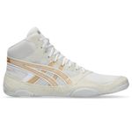 ASICS Men's Snapdown 4 Wrestling Shoes, White/Pure Gold, 10.5
