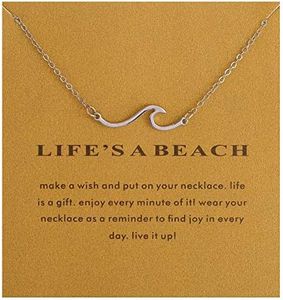 LANG XUAN Friendship Anchor Necklace Good Luck Butterfly Pendant Chain Necklace with Message Card Gift Card for Women Girl