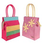 FOONTY Daily Use Tote Bag/Grocery Bag/Gym Bag/Lunch Bag(Multicolor,FAB-34A)