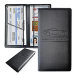 Premium Car Registration and Insurance Holder ,Black Registration Insurance Card Holder ,Glove Box Organizer Makes Your Documents In Order.