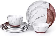 Melamine Dinnerware Sets for 4, 12-