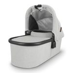 Bassinet- Anthony (White and Grey Chenille/Carbon)