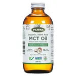 FLORA - MCT Oil, Energy Boost, Keto-Friendly, 100% From Ethically and Sustainably Sourced, Non-GMO Coconuts, Caprylic and Capric Acid, 250 mL Liquid, Glass Bottle