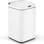 COSTWAY 13L Automatic Kitchen Bin, Intelligent Touchless Motion Sensor Bin with Soft Closure Lid & Inner Bucket, Smart Garbage Waste Trash Can for Home Bathroom Bedroom Kitchen Office