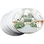 12 Packs Round Mirror Centerpieces 