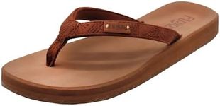 Flojos Women's Billie Sandal, Brown Artisan, 8 M US