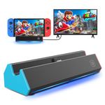LEOADE Switch Dock, TV Docking Station for Nintendo Switch/Switch OLED,Switch Charging TV Dock Replacement with 4K HDMI Adapter/Type C Port/USB Port for Official Nintendo Switch (SW-2301DB)