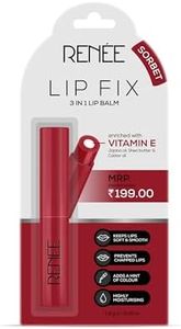 RENEE Lip Fix 3 in 1 Tinted Lip Balm 01 Sorbet 1.6 Gm, Heals, Lightens & Nourishes | Dual Core Care Enriched with Vitamin E, Shea Butter & Jojoba Oil for Dry & Chapped Dry Lips