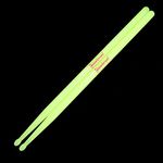 Drumsticks 5A Nylon for Drum Set Night light Plastic Cool Glow Drum Sticks With Anti-Slip Strong Musical instrument Percussion Accessories for Adults Kids Professional(Fluorescence)