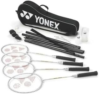 YONEX 4 Player Badminton Set, black/ali, one size, K-REY-YXR150