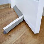 Door Draught Excluder 90 cm, Anti-Cold Unilateral Door Bottom with Self-Adhesive Seal, Protection Against Air Currents and Noise, Weather Stripping Door Seal Strip (Antracite)