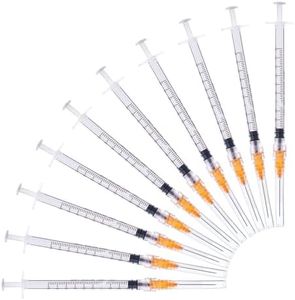 1ml Syringe with Needle - 25G Needle 100-Pack Individually packed Suitable for use in industrial laboratories