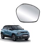 STYCARO- Side View Mirror Glass Plate compatible with Tata Punch 2021-2023 Model (RIGHT DRIVER SIDE)