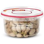 Tropgo Roasted Unsalted Pistachios 180g - Pistachio Nuts in Resealable and Recyclable Tub - Wholesome Trail Mix with Fibre, Protein, and Essential Minerals - Healthy Snacks for All Ages