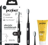 Perfora Electric Toothbrush,2 Modes,Aaa Powered,2 Brush Heads,90 Days Battery|1 Year Warranty|Electric Brush,Electric Toothbrush For Men,Women&Kids,002 - Dark (Brush-Toothpaste Combo),Pack of 1