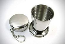 Yorten Mini Outdoor Folded Collapsible Portable Folding Steel Travel Camping Water Mug Cup Folding Mug and Coffee & Tea Seap Folding Pocket Cup for Anyone Or Anywere Use After Easy Washable