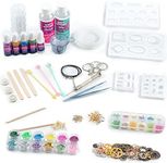 Roxy Epoxy Jewelry Making Kit for Beginners - Complete Set with Resin Cast, Dried Flowers and Tools - Arts and Crafts Supplies for DIY Earrings, Necklace and Keychains