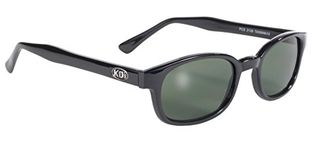 Original KD's Biker Sunglasses with Dark Green Lenses