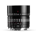 TTARTISAN 50mm F0.95 APS-C Camera Lens Manual Large Aperture Prime Camera Lens Mirrorless Camera Lens for Portrait Night Shooting Bokeh Compatible with Sony E Mount