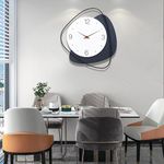 Dankeit Wall Clock, Decorative Wall Clocks,Silent Non-Ticking Quality Quartz Wall Clock Battery Operated,Large Wall Clock for Living Room,Kitchen,Home,Bathroom,Bedroom Wall Decor,14.5x16inch