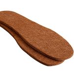 Soft Alpaca Wool Felt Winter Warm Shoe Boot Insoles - Natural Wool Felt Insert for Men and Women, Light Brown, M 7/ W 8