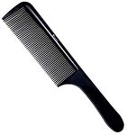 Kobe Professional Flat Top fading Comb - Black Plastic Cutting Comb, Durable and Flexible Fade Comb/Blending Comb - Ideal Hair Blending Tool and clipper comb for barbers