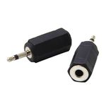 Ancable Harmony IR Adapters, 2-PACK 2.5mm Mono Plug to 3.5mm Mono Jack Connector for Logitech Harmony Hub and IR Blaster, IR Emitter Extenders, IR Repeaters, IR Receivers