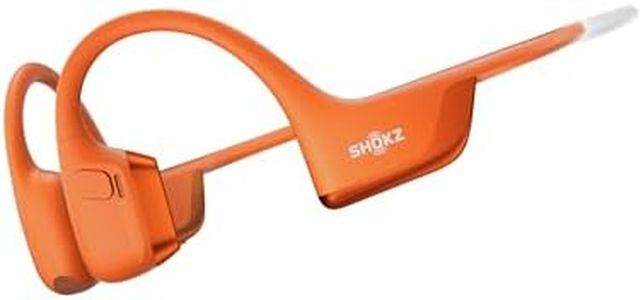 SHOKZ OpenRun Pro 2 Mini Bone Conduction Sports Headphones, Open-Ear Wireless Earphones with Bluetooth 5.3, Noise Cancelling Mics, IP55 Waterproof, 12h Playtime for Running, USB-C Qiuck Charge, Orange