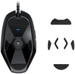 kwmobile Mouse Feet Replacement Compatible with Logitech G303 / G302 Computer Mouse Skates Sticker - Black