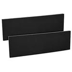 kwmobile Garage Wall Protector Bumpers - Set of 2 Self-Adhesive Foam Strip Car Door Paintwork Protection Guards - 40 x 12 x 1.5 cm - Black