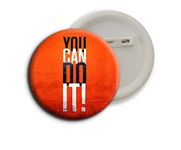 D2C Round Plastic Button Badge Printed Motivational & Inspirational Quote | Never Give Up | You Are Stronger Than You Think (You Can Do It)