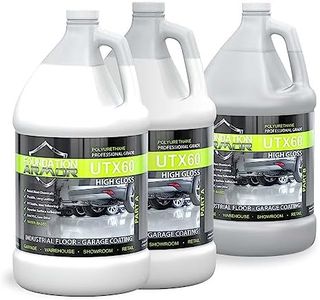 Armor UTX60 High Gloss Water-Based Aliphatic Urethane Concrete and Garage Floor Coating Resistant to Oil, Gas, Chemicals - 2.5 Gallon Kit