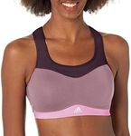 adidas Women's Tlrd Impact Training High Support Bra, Wonder Oxide/Shadow Maroon/Bliss Pink/White, C/X-Small