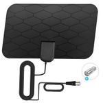 Digital TV Antenna,Antenna for Smart TV,360°Reception,Support 4K 1080p Smart Television,Detachable Signal Amplifier-Signal Booster-HDTV Antenna 10ft Coaxial HDTV Cable, Portable HD TV Antenna Indoor