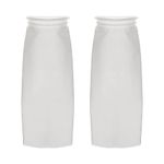 POPETPOP 2 Pack Aquarium Filter Socks - Small Mesh Bags 100/150/200 Micron 4 Inch Ring by 15 Inch Long, Aquarium Felt Filter Bags Replacement Sump Felt Sock for Fish Tank