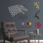 RoomMates RMK5273GM Game Of Thrones Winter Is Coming Stark Giant Peel and Stick Wall Decals