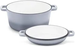 TeamFar 5 Quart Enameled Cast Iron 