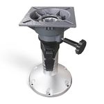 Adjustable Boat Seat Pedestal and Bases with Swivel and Height Adjustment for Boat Seats Captain Chair 13.5 to 18 Inches Aluminum Locking Height adjustable pedestal