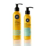 COCUNAT - Curly Method - Perfect Curls in 2 steps - Moisturizer Leave-in + Curl Booster - Moisturises, Nourishes, Strengthens, Eliminates Frizz and Detangles - 250ml+150ml