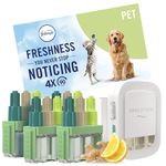 Febreze 3Volution Air Freshener Plug in Starter Kit Pet (Plug + 4 Refills) 4x20ML, 3 Alternating Scents to Fight Odours