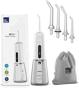 Waldent MyOra Compact Cordless Smart Dental Water Flosser MY01 | 300ml Tank | Portable & Rechargeable | IPX7 Waterproof | 3 Modes for Teeth Cleaning & Gum Massage | Travel-Friendly | 365 Days Warranty