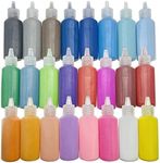 Yayatty Art Sand Kit, 24 Color Sand Art Bottles, Colored Sand Bottles, Sand Arts and Crafts Kit for Painting and Crafts, DIY Drawing, Decor and Collection Sand Bottles (24 Multicolour)