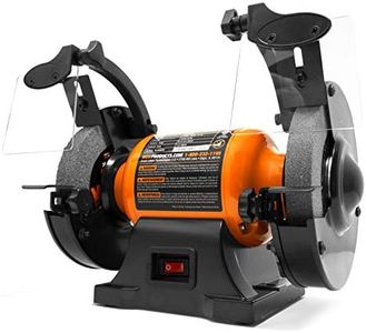 WEN BG4260 2.1-Amp 6-Inch Single Speed Bench Grinder, Orange,black