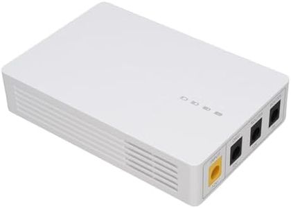 Focket Mini UPS Battery Backup for Routers, 6000mAh Uninterruptible Power Supply with DC Output Interface, for Modems, Security Cameras, Smartphones