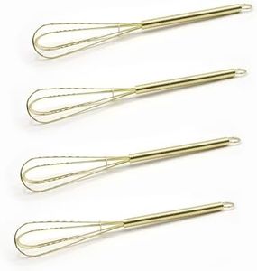 Mini Whisks 7 inch 4Pcs(Gold)